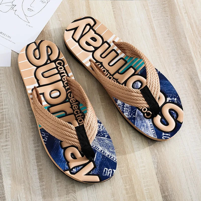 Hohe Qualität Marke Männer Flip Flops Sommer Strand Flip Flops Männer Mode Atmungsaktiv Casual Strand Männer Hausschuhe Sommer Outdoor
