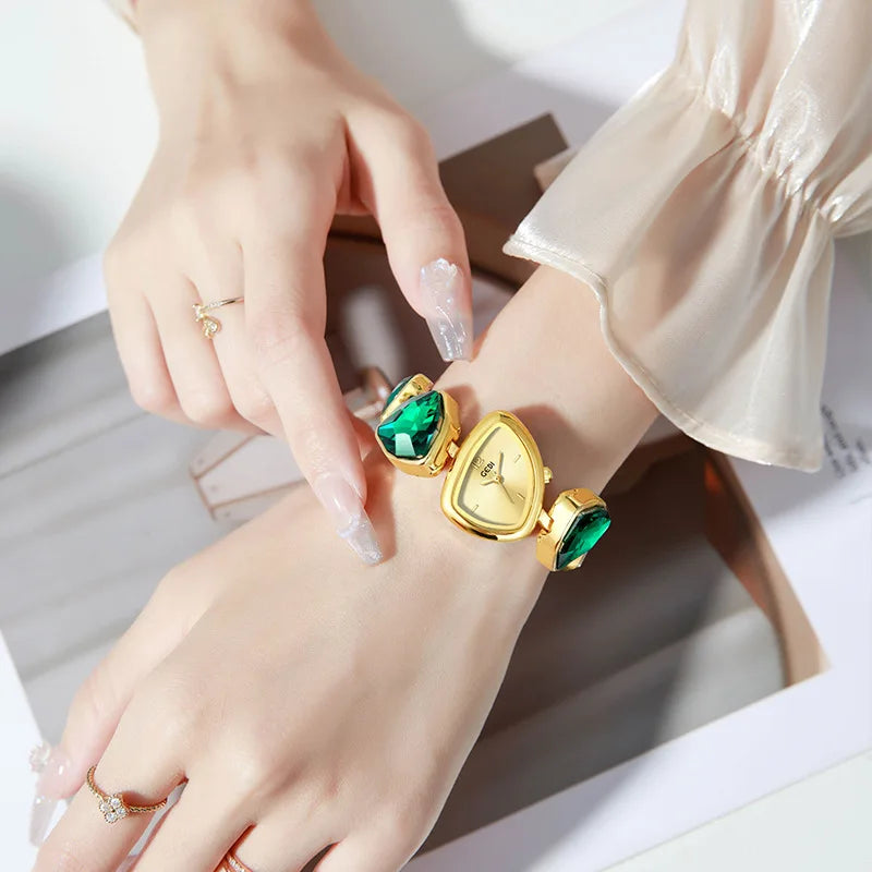 Damen-Armbanduhr 2025: High Quality Women Bracelet - Top Brand Luxury Crystal Rhinestone Quartz Collection