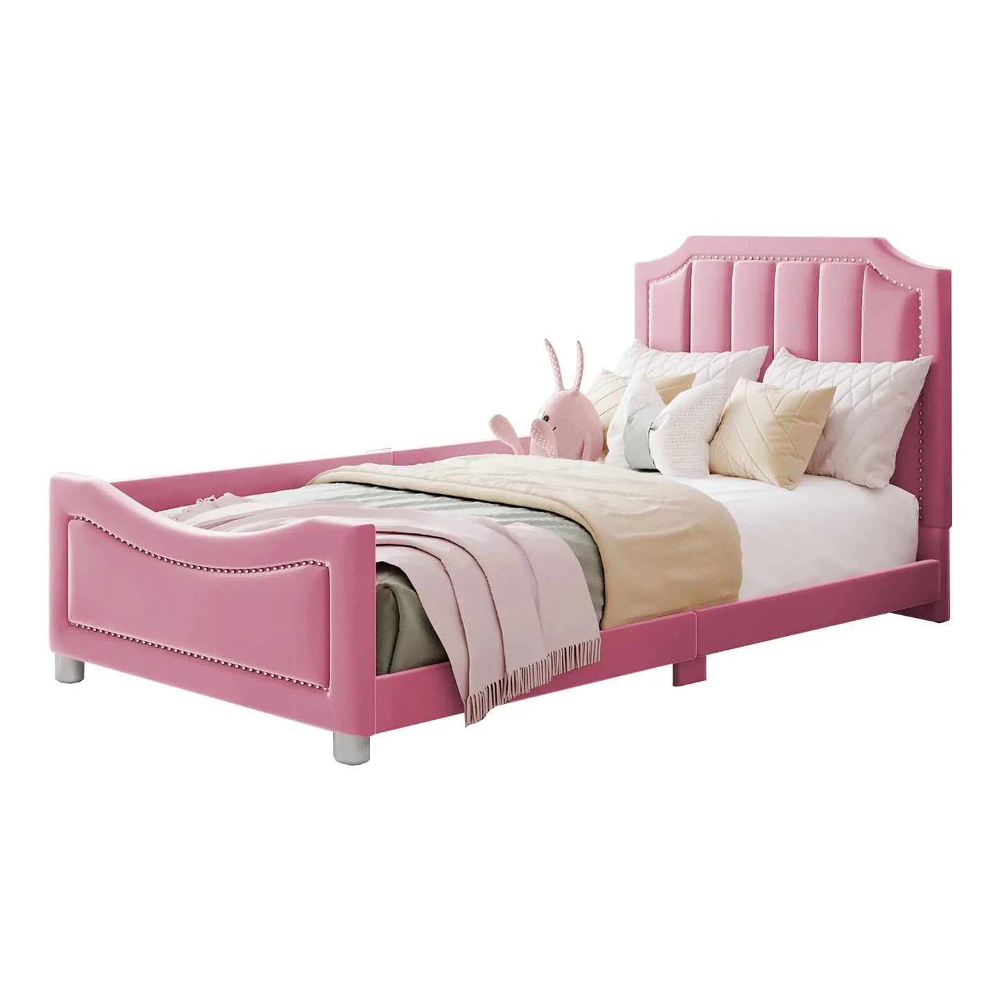 Kinderpolsterbett Schlafsofa 90x200 cm Mit Rückenlehne Bequem