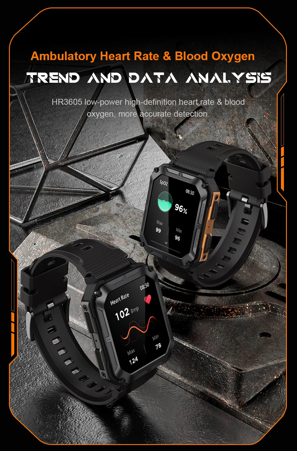 C20Pro Sports Smart Watch Männer Bluetooth Anruf Smartwatch IP68 Wasserdicht Multi Sports Mode Gesundheitsüberwachung Militär Smartwatch