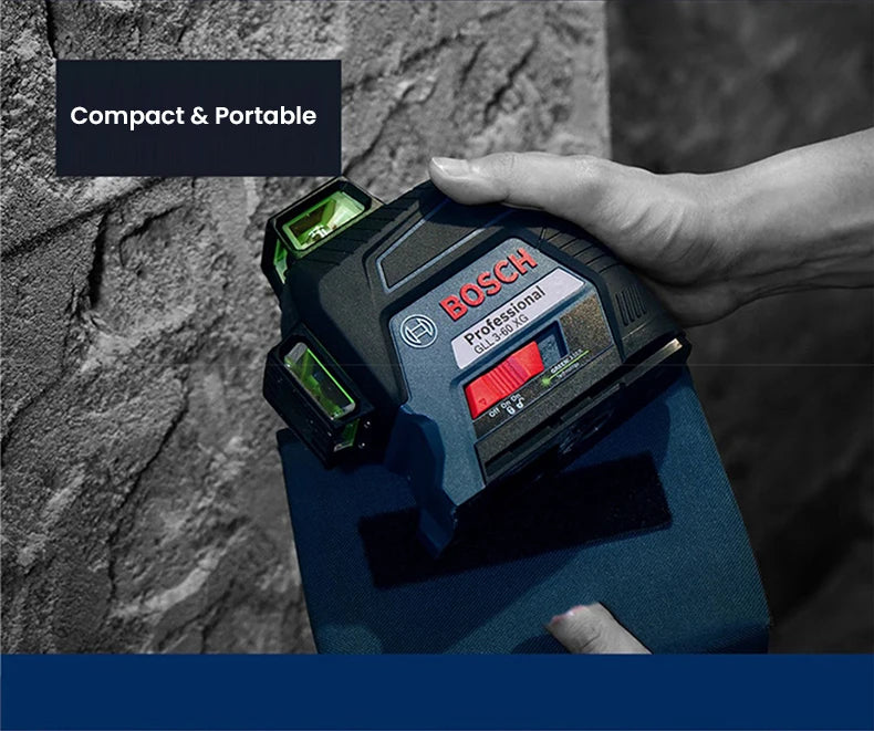 Bosch GLL 3-60 XG Laser Level 12 Lines Green 3D Level Self-Leveling 360 Horizontal & Vertical Cross 30m Powerful Measuring Tool