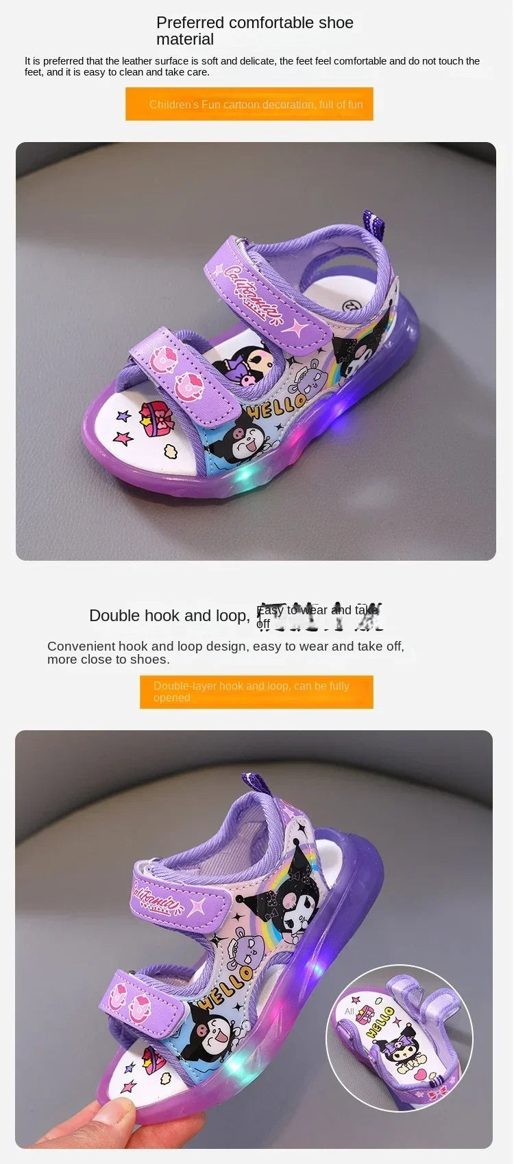 Lumi Leuchtende Schuhe - Weiche Sohle LED Gr 20-27