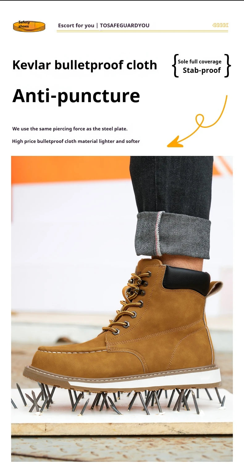 Încălțăminte de siguranță CN Zhejiang, rezistentă la impact și perforare - Mărimea EU 41-46, închidere cu șireturi, până la gleznă