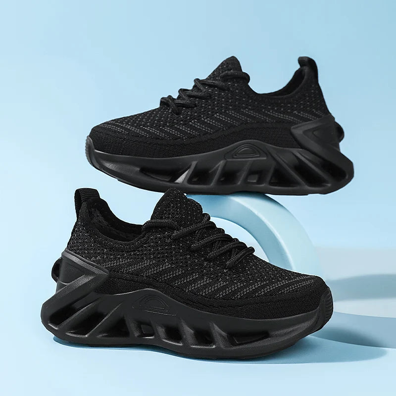 Kinder Schuhe 2025 - Junge Casual Sneakers Platform Komfortabel Schwarz Weiß - Kind Schule Sport Tenis Unisex Sport Schuhe