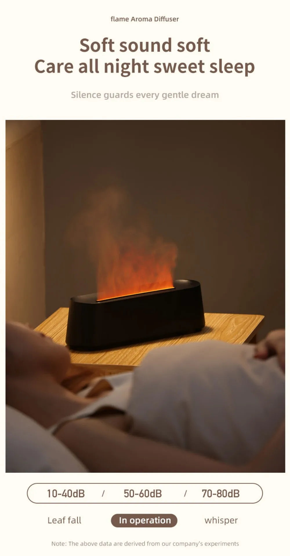 Humidifier Flame Aromatherapy Diffuser Can Add Essential Oils 7 Colours Flame Diffuser Timing Protection USB Desktop Humidifier