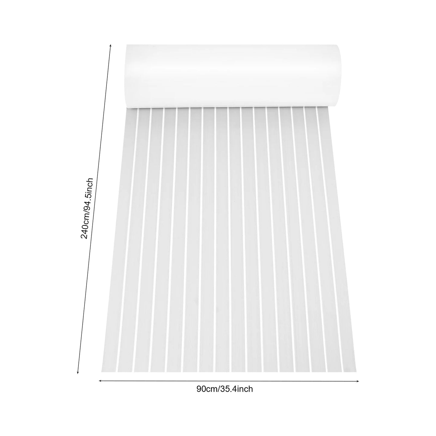 90*240cm EVA RV Floor Mat Marine Boat Yacht Flooring Anti-Slip Mat Decking Sheet Pad Self Adhesive Vehicle Pad for Boat RVs