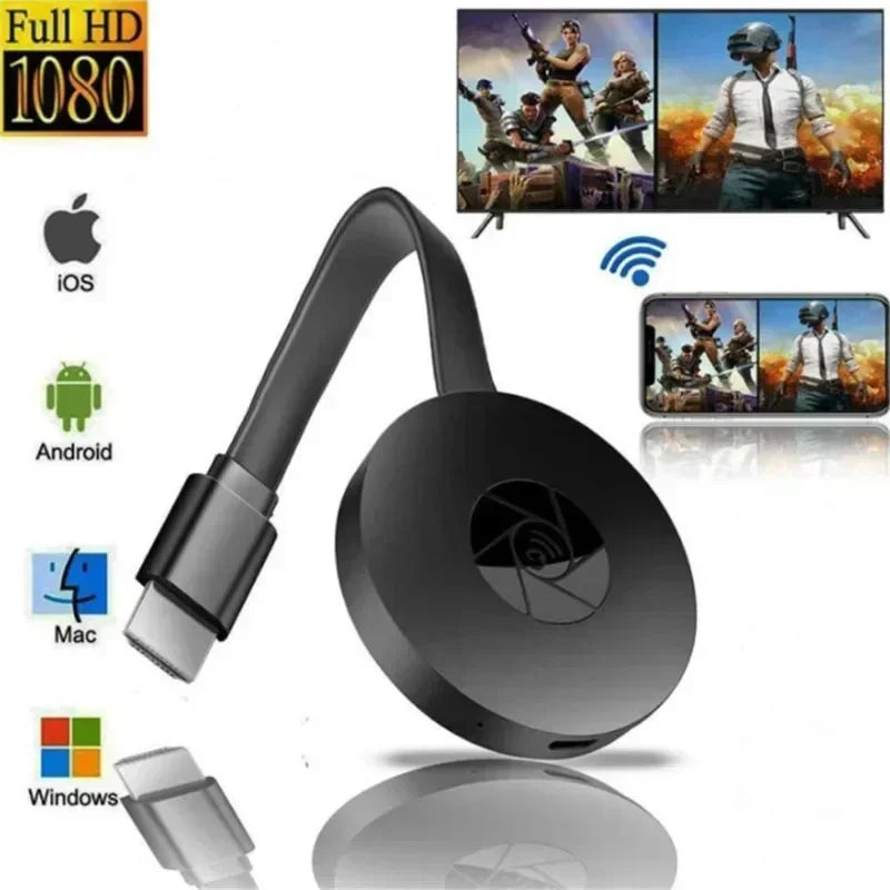 VIKEFON 1080P Miracast Dongle - HDMI USB C WLAN Portable
