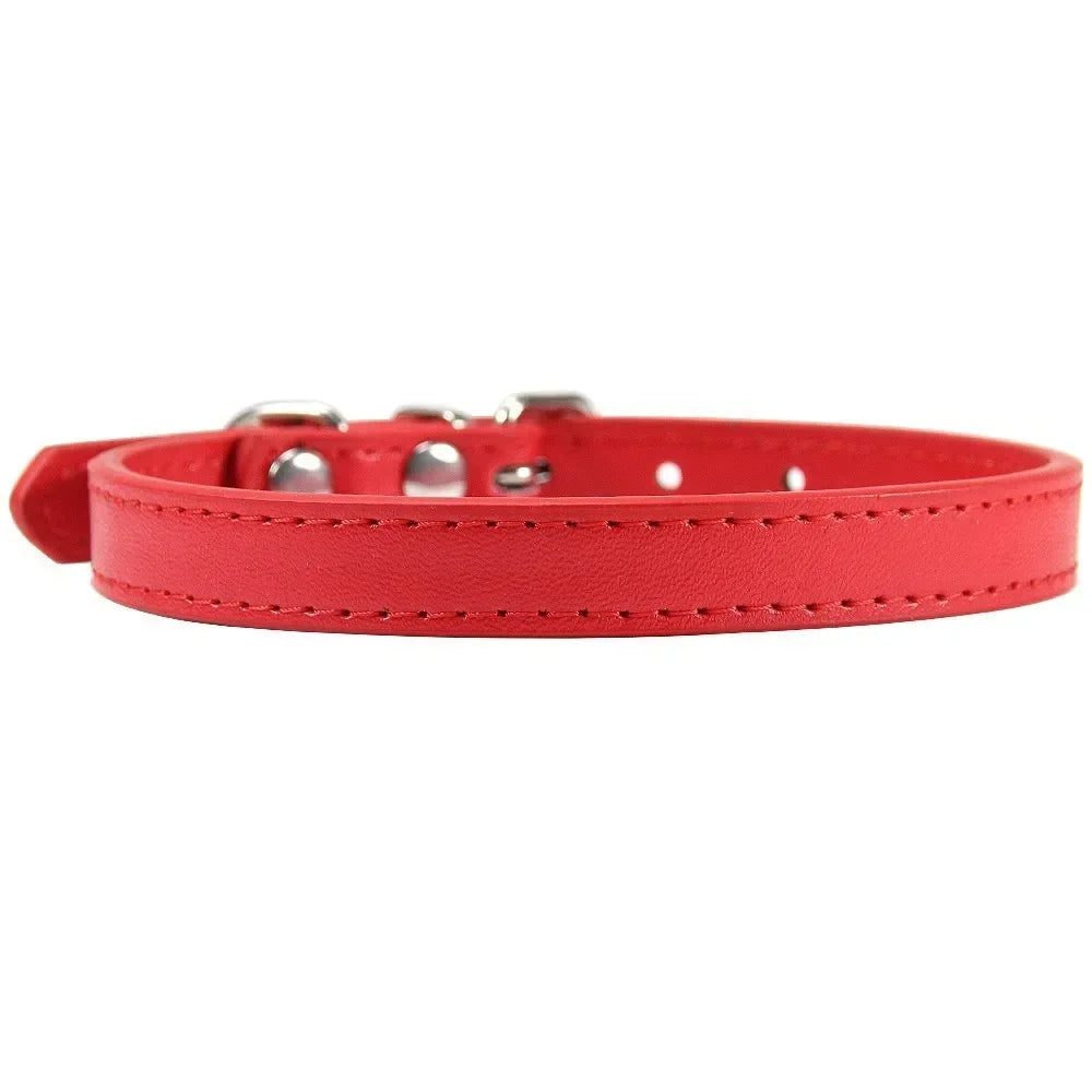 Colorful Leather Puppy Cat Collar Cute Kitten Necklace Name Personalized Collar for Cats Dogs Pet Supplies Accessories Harness