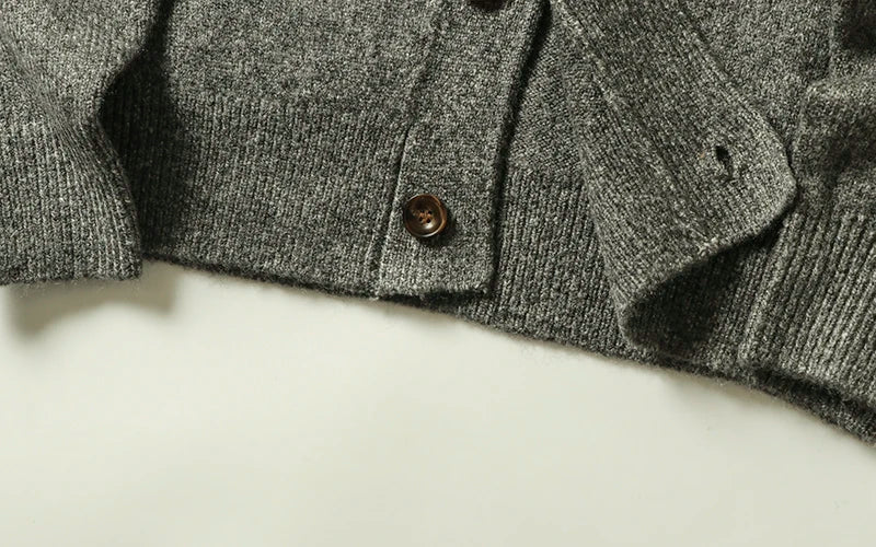 American Vintage Herren Cardigan Warm - Stark, M/L, V-Auss.