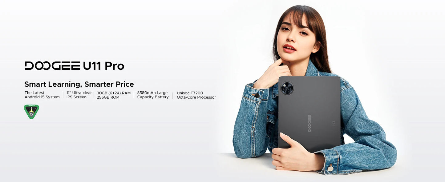 DOOGEE U11 Pro Android Tablet - 6GB RAM 11 Zoll Unisoc T7200