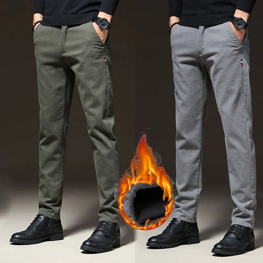 Pantaloni CN Warmfleece - Talie elastică din bumbac, model standard