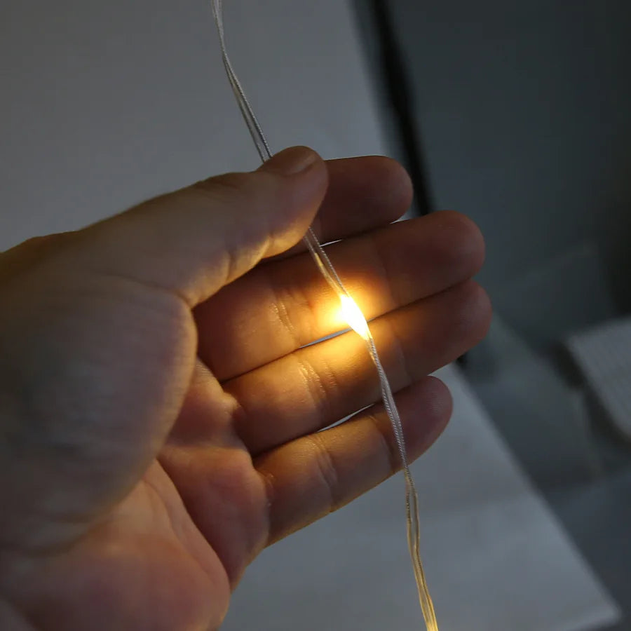 Choice Weihnachts-LED-Vorhang - 3 m Länge, 20 LEDs, Warmweiß