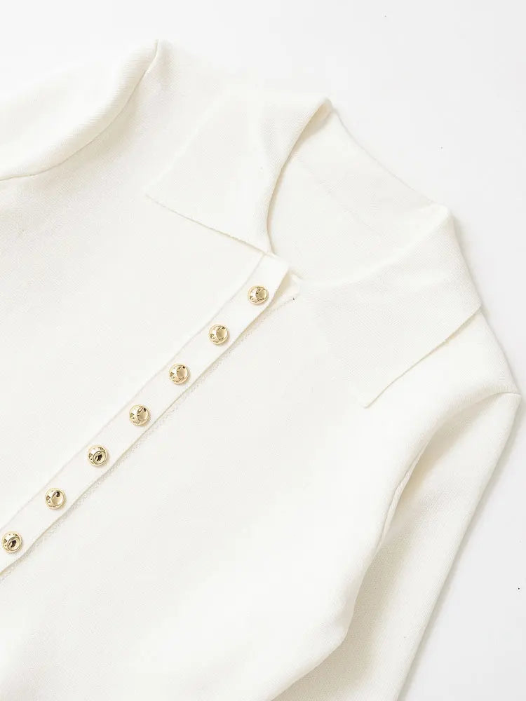 TRZA Strickjacke Reverskragen - Knopf, Stretch, Regular