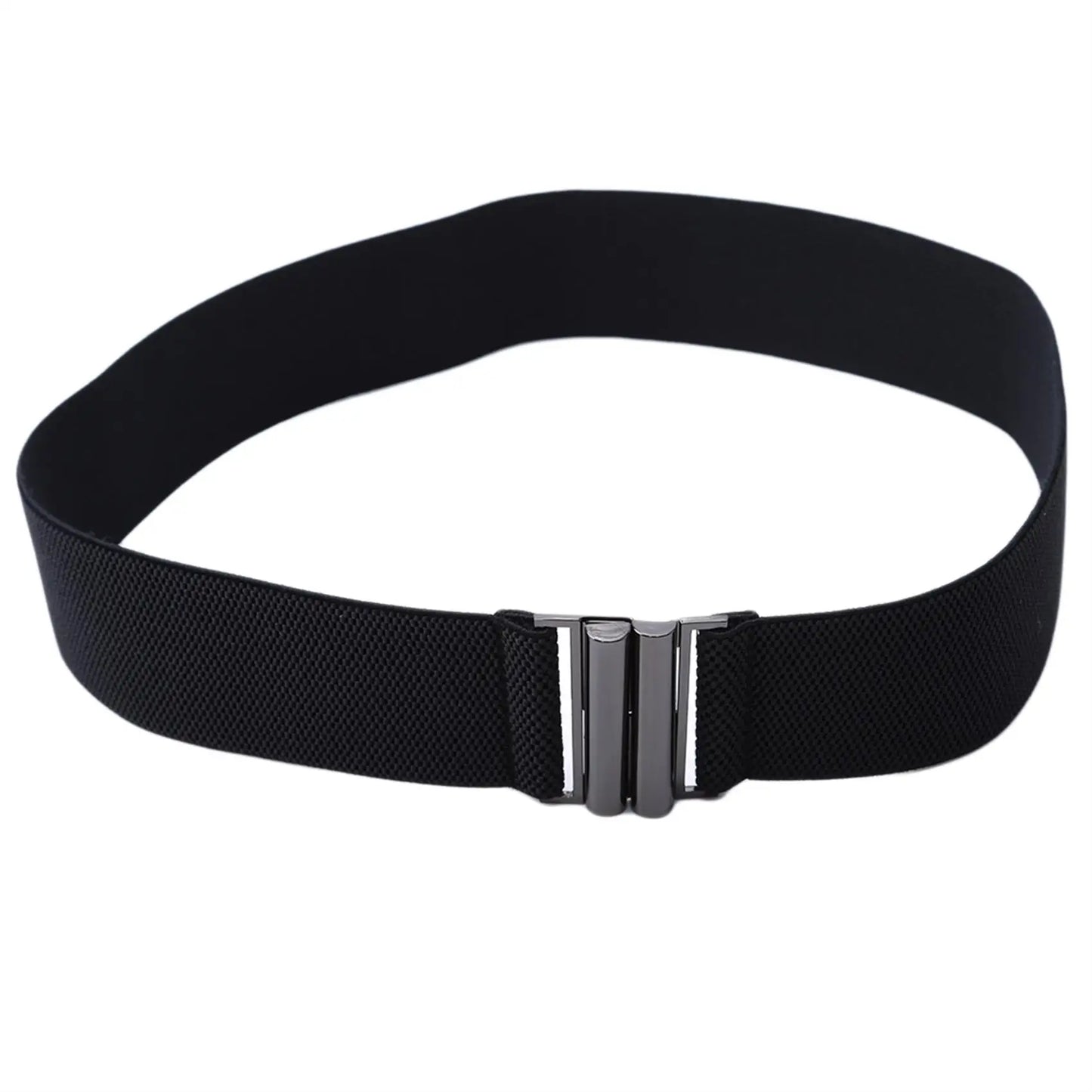 Women Elastic Belt Simple Solid Color Down Coat Waist Belts Female High Quality Elegant Lady Buckle Cummerbands Waistband Corset