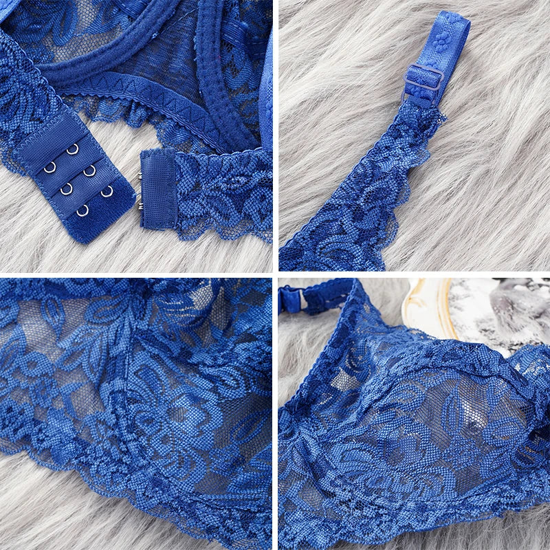 ZENGTOU Damen BH 2025 - Spitzen Push-Up BH Plus Size mit Stickerei & Bügel