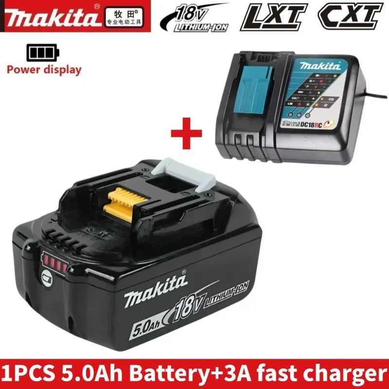 Authentic Makita 18V 6Ah rechargeable power tool battery with LED lithium-ion substitute LXT BL1860B BL1860 BL1850 charger