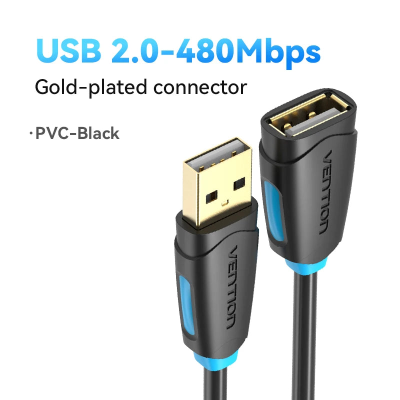 Vention USB zu USB Kabel USB 3.0 2.0 Stecker zu Buchse Verlängerungskabel USB 3.0 Datenkabel für Smart TV PC SSD USB 2.0 Kabel Verlängerung