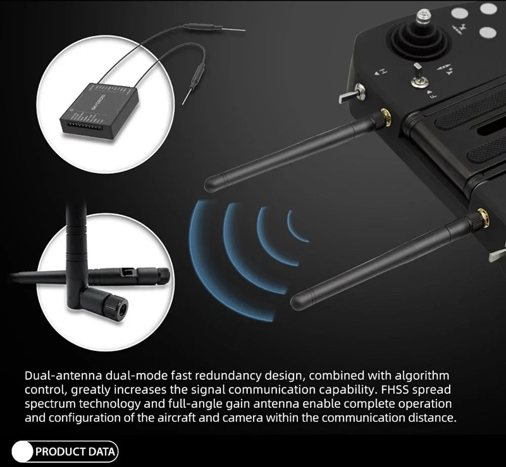 Drohnen-Kamera 2025: Skydroid T12 Remote Control Three-Body Camera 20km - Digital Map Transmission w/ R12 Receiver 4 in 1 Plant Protection Machine Collection