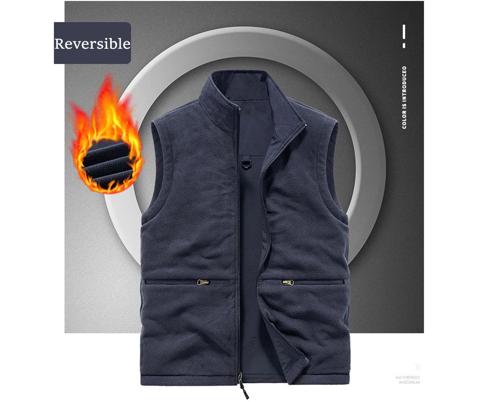 AlpinPro Field Outdoor-Weste Warm - 6 Taschen, Fleece M-XXL