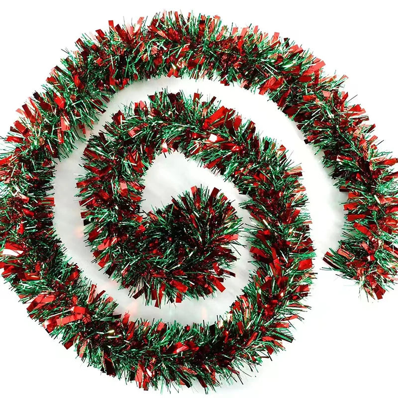 1/3/5Pcs 2M Weihnachten Streifen Band Rot Grün Lametta Girlande Weihnachten Baum Hängende Ornamente Hause dekoration Neue Jahr Party Liefert