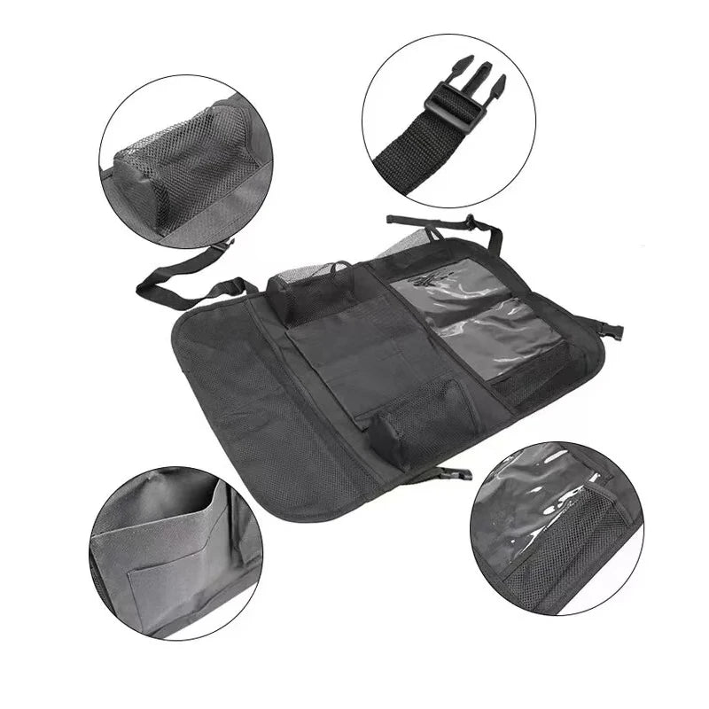 Auto Sitz Aufbewahrung Organizer Multifunktional Oxford Stoff Auto Rücken Multi Tasche Aufbewahrungstasche Mit Touch Screen Tablet Halter