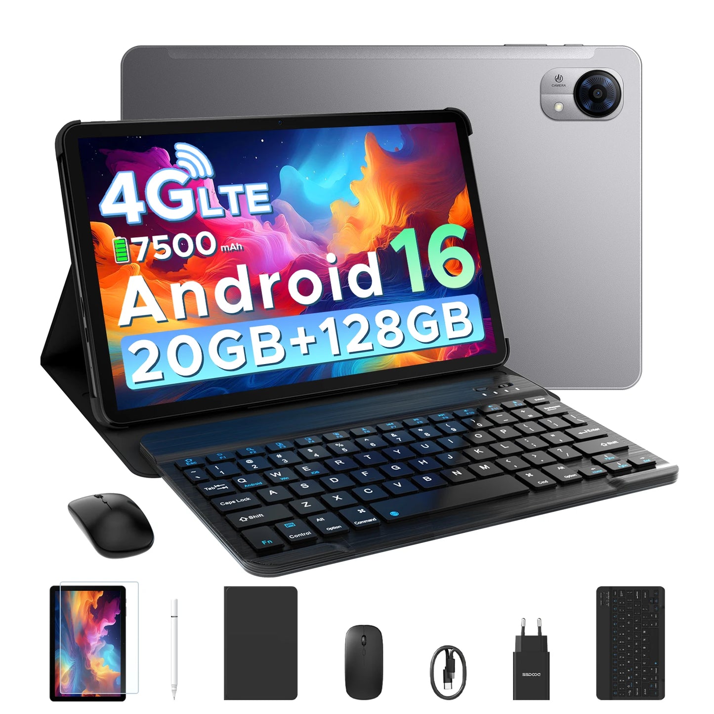 DOOGEE Tab G5 Gemini AI - 128GB ROM, 7500mAh Akku, 10,1 Zoll Display