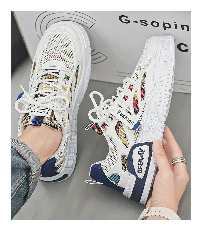 Zapatillas Hombre 2024 - Luxury Chunky Sneakers para Skateboard, Tenis Masculino Respirable y Cómodo (Casual/Running)