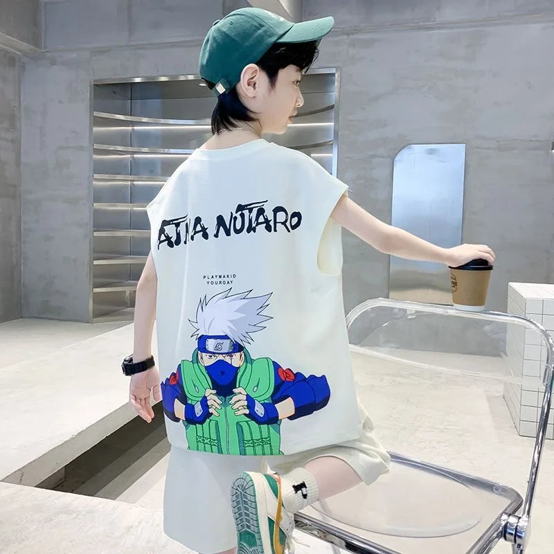 Jungen-Sportset 2025: Tank-Top & Shorts - Performance Athletic Collection