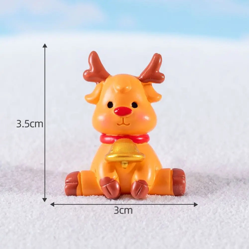 Funny Bonsai Decor Weihnachtsszene Santa Figuren - Mini Harz Schnee-Design