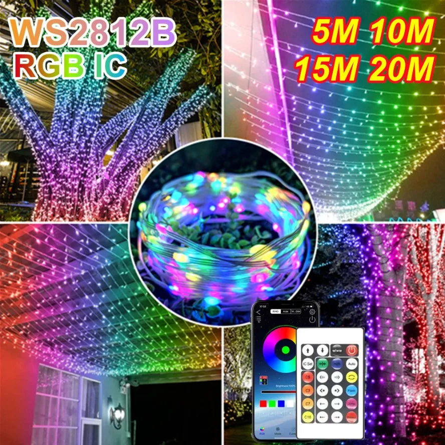 HZZKZZ WS2812B LED Lichterkette - Länge 5–20 m USB 5 V IP65