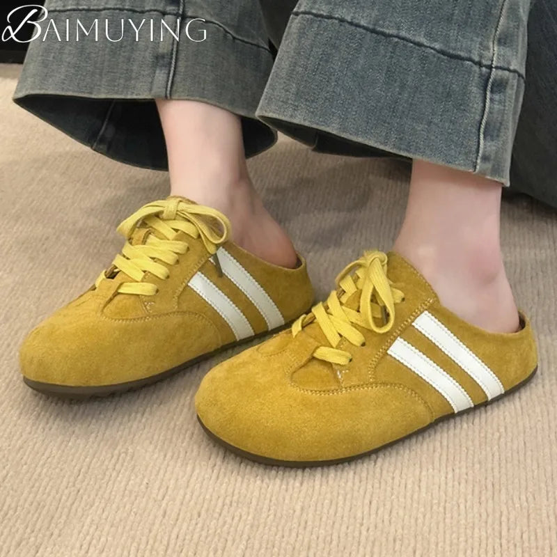 Casual Sneakers Woman Shoes Slippers Flats Platform Sandals Mules 2025 Brand Designer Lace Up Loafers Summer Women's Sneakers