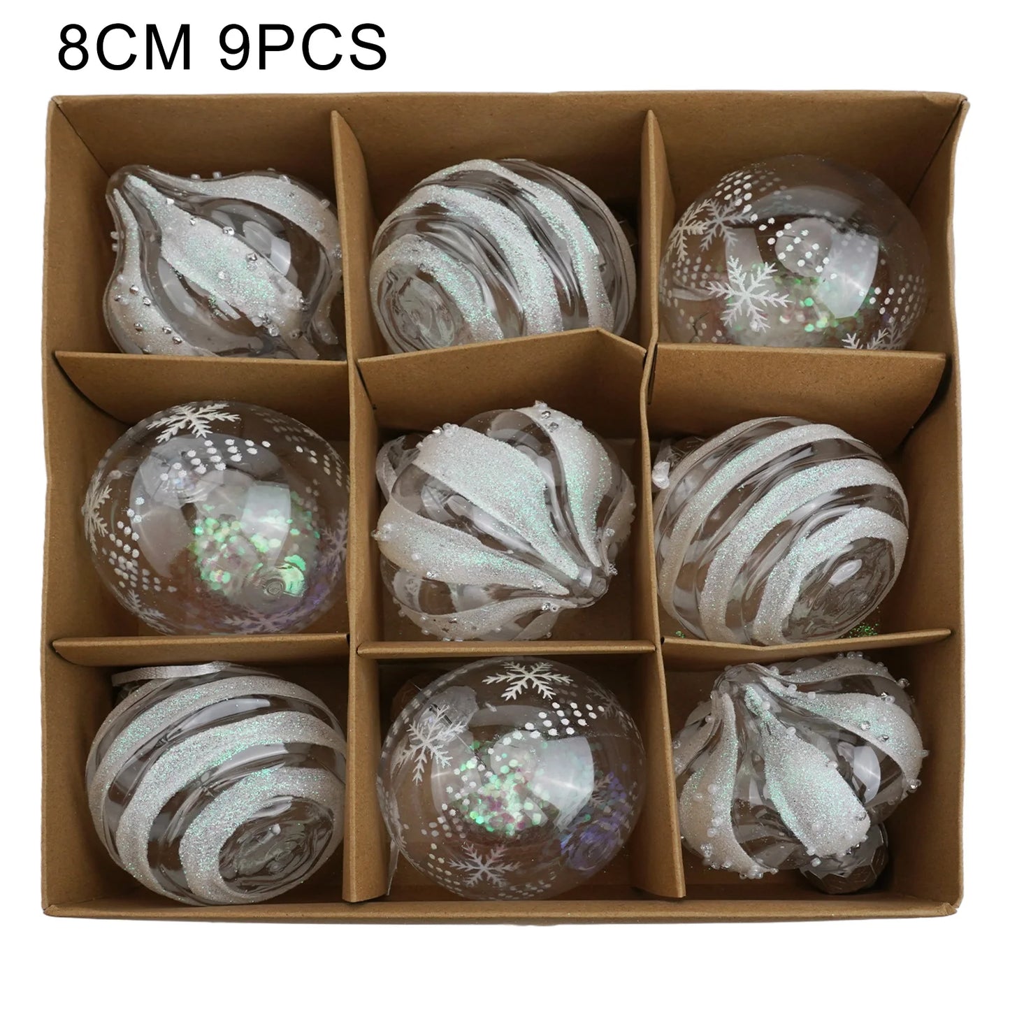 Choice Weihnachtskugeln Bruchsicher - Inhalt 9 Stk, Durchmesser 6 cm