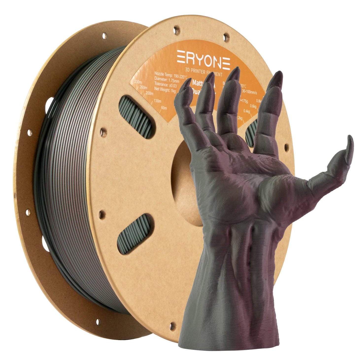 ERYONE Matte Dual Color PLA - 1,75 mm 1 kg Toleranz 0,03 mm