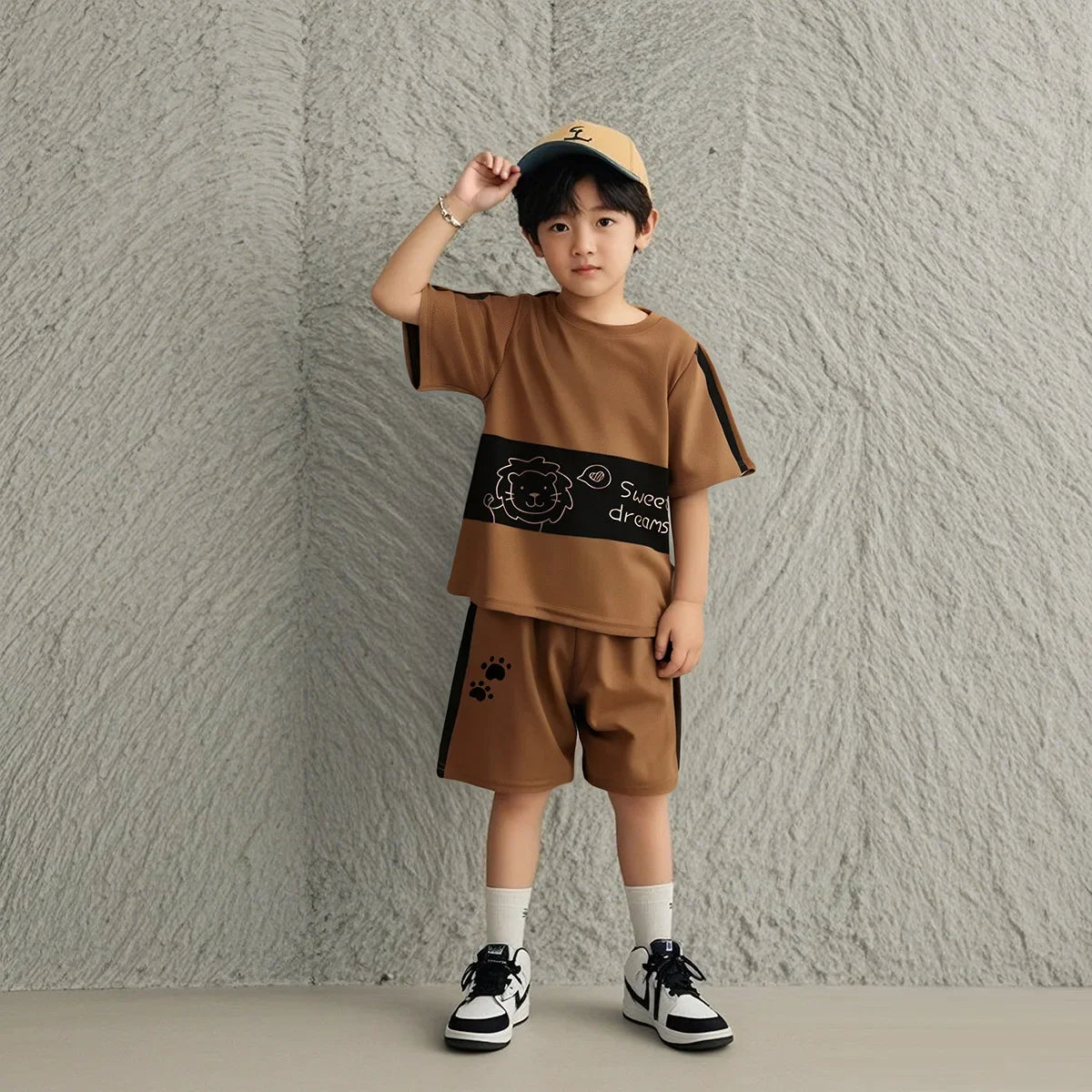 Children's Sets Kids Clothes Boys Girl Top +short 2pcs Short sleeve Baby Striped Clothing Toddler Tee Tracksuits Fashion Outfits