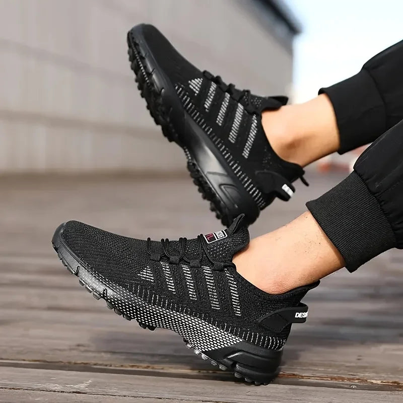 Men's Sneakers Running Shoes for Men Lightweight High Quality Mens Shoes Mesh Casual Sneaker Lace-Up Summer Sports Tennis Shoe