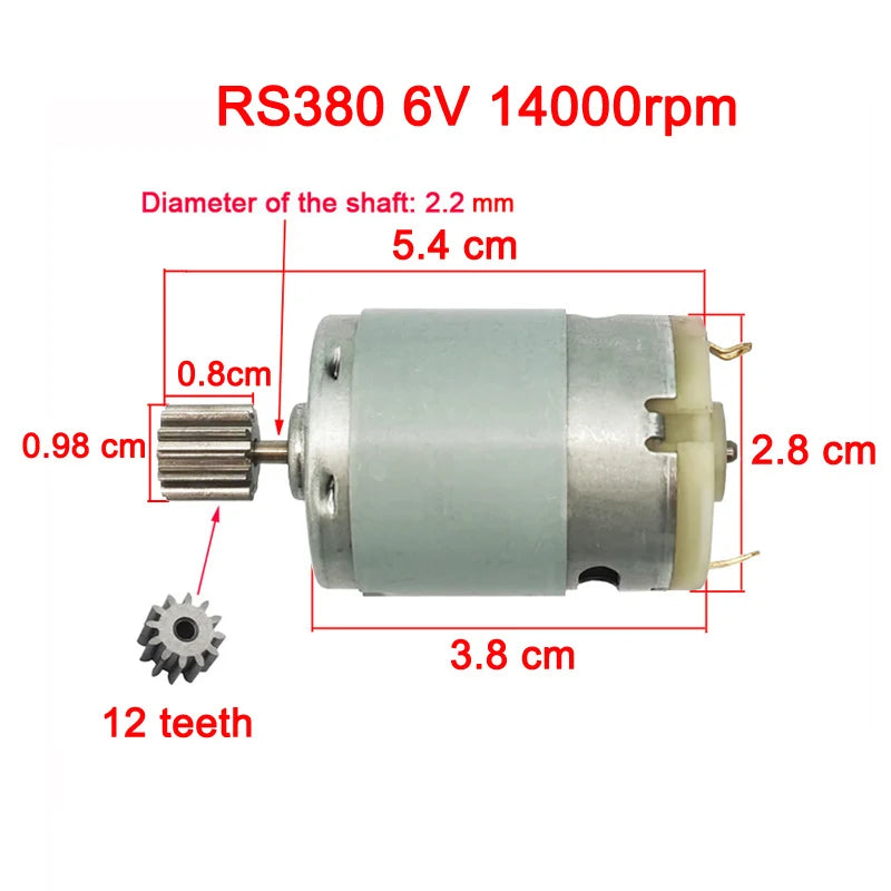 Children's electric car DC motor, kid's car high speed motor,DL 550 High-power motor 570 35000rpm engine