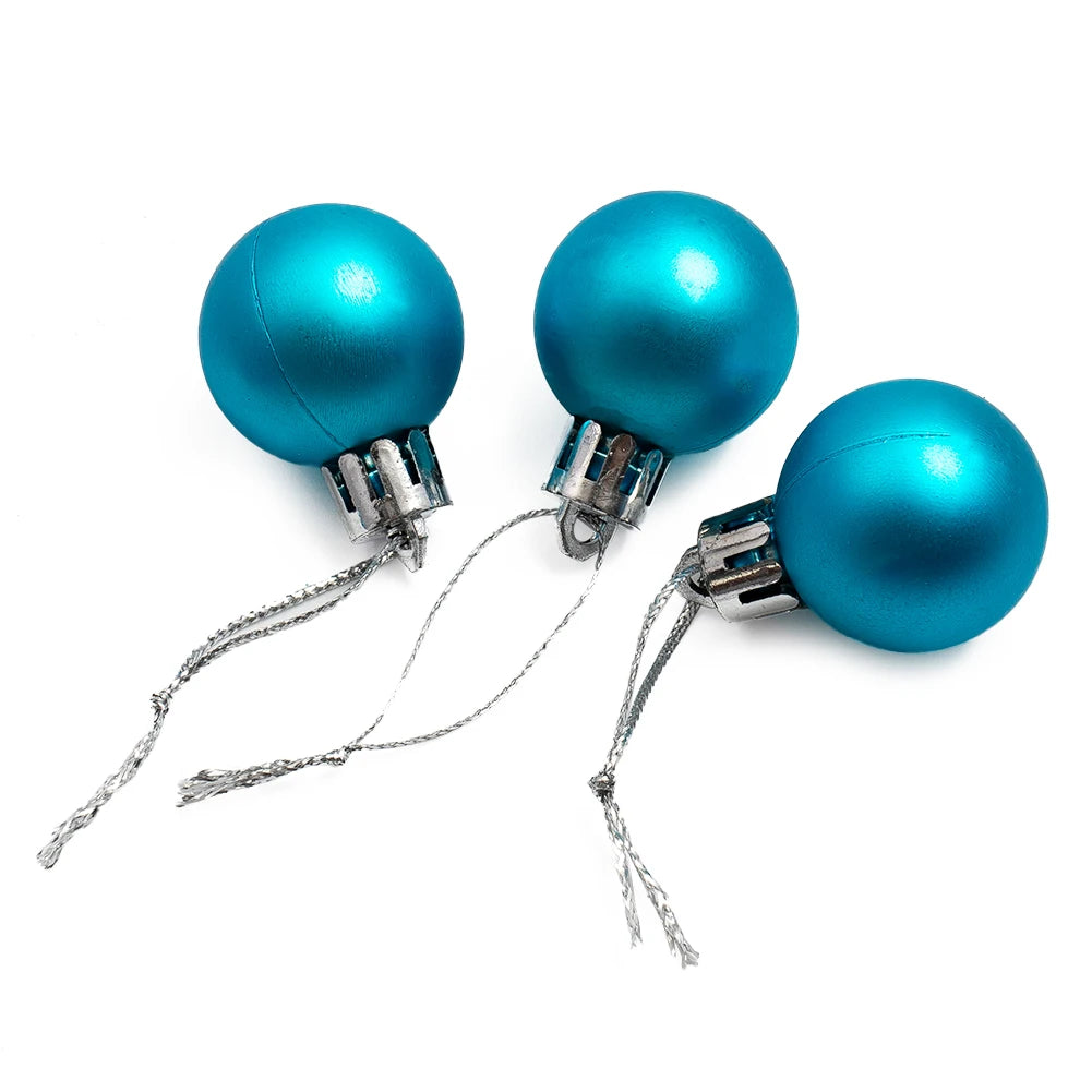 Choice Christbaumkugeln Kunststoff - 24 Stück, Ø3 cm