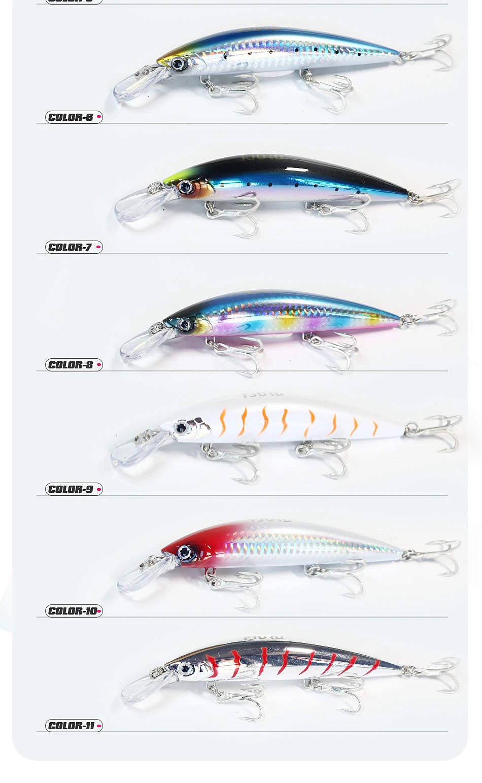 FJORD 110S 37g 90S 29g 70S 17g Schweres Sinken Minnow Angeln Köder Salzwasser Süßwasser Langer Wurf Meer Kunstlicher Köder Jerkbait