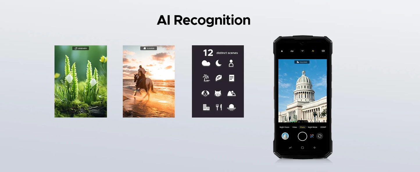 DOOGEE Fire 5 Outdoor-Smartphone - 13000mAh Akku, 6,6 Zoll Display, 12GB RAM