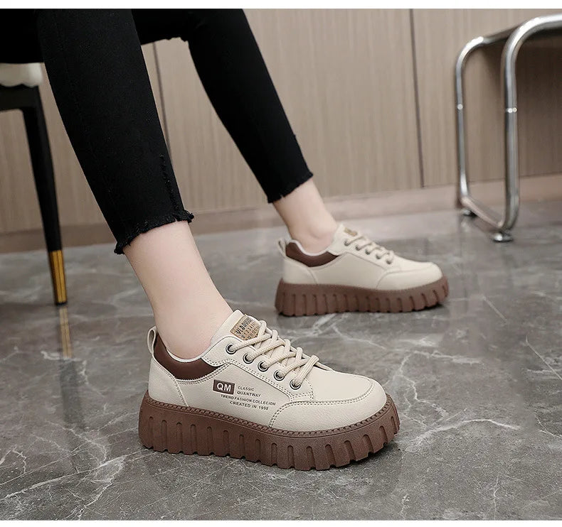 CEENIU TG00352 Plateau Sneaker Komfort - 5cm Absatz, PU