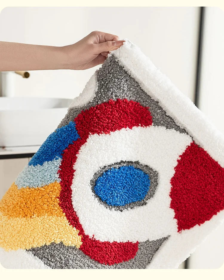 Cartoon Doormat Home Entrance/Hallway Tufted Rug Creative Design Non-Slip Bathroom Carpet Water Absorb Kitchen Rug Kids Bedroom