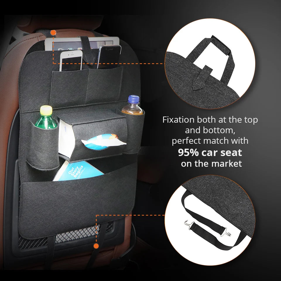 Choice Organizer Rücksitz Tasche - Filz 6 Taschen Universal