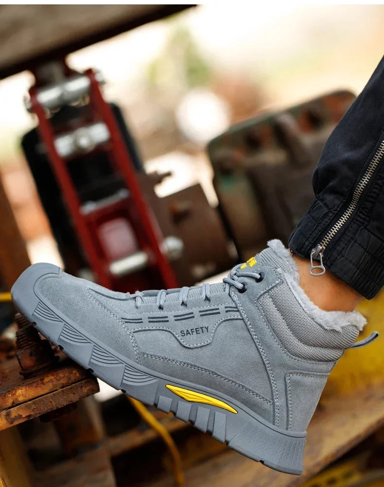 ZQXYZ Winter Fluffy Warme - Größe, Stahlkappe, Sohle