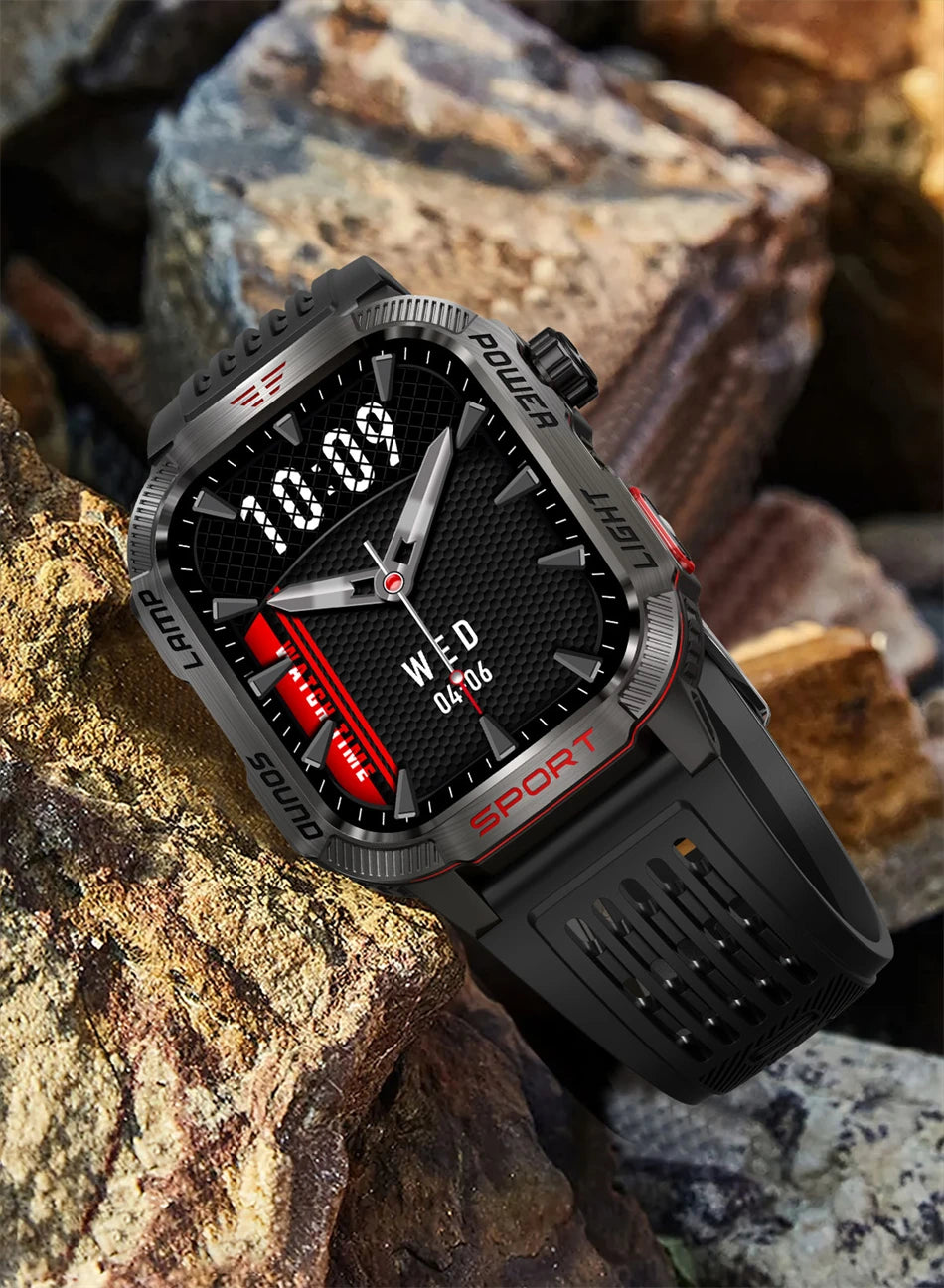 Smartwatch 2025: Outdoor-Military GPS-Sports - Flashlight Compass Collection