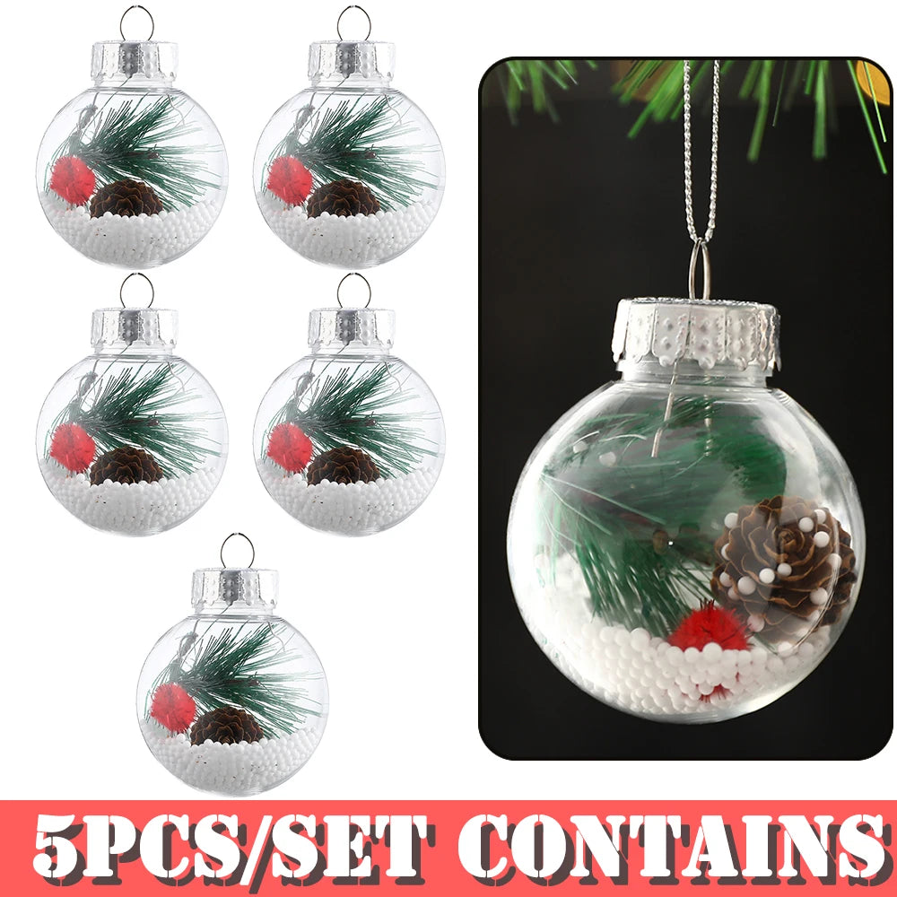 Partigos Hängende Schneekugel Kristall - Kapazität 5 Stk; Größe Ø4 cm