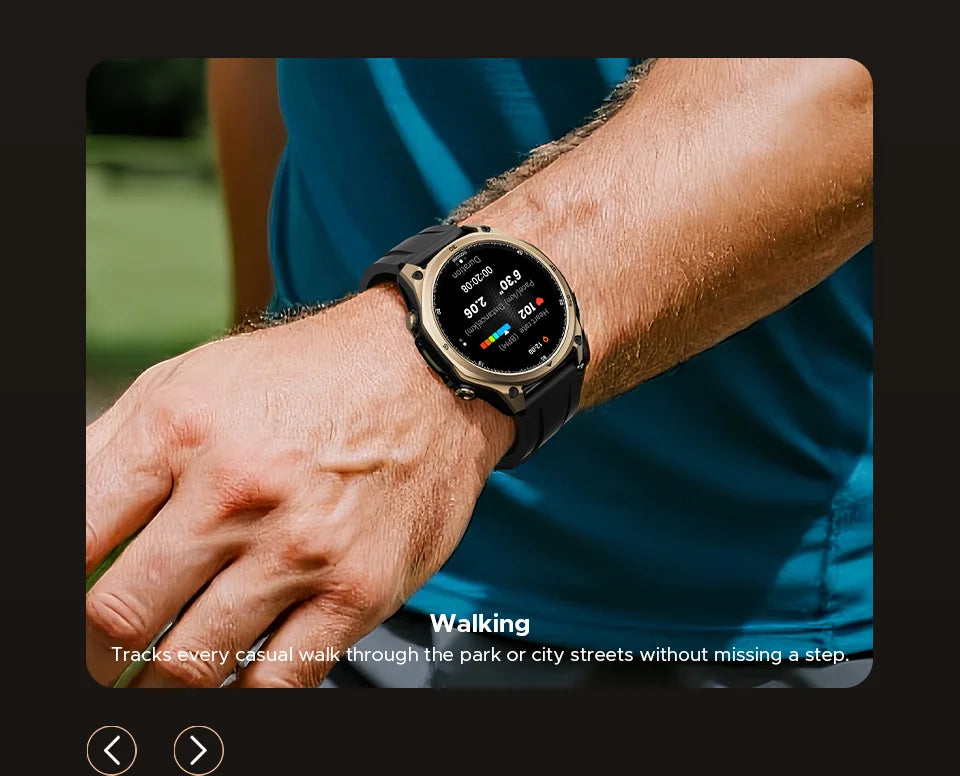 DOOGEE Anywise W1 AMOLED - Akkulaufzeit 18 Tage, Bluetooth 5.3, 1,43 Zoll