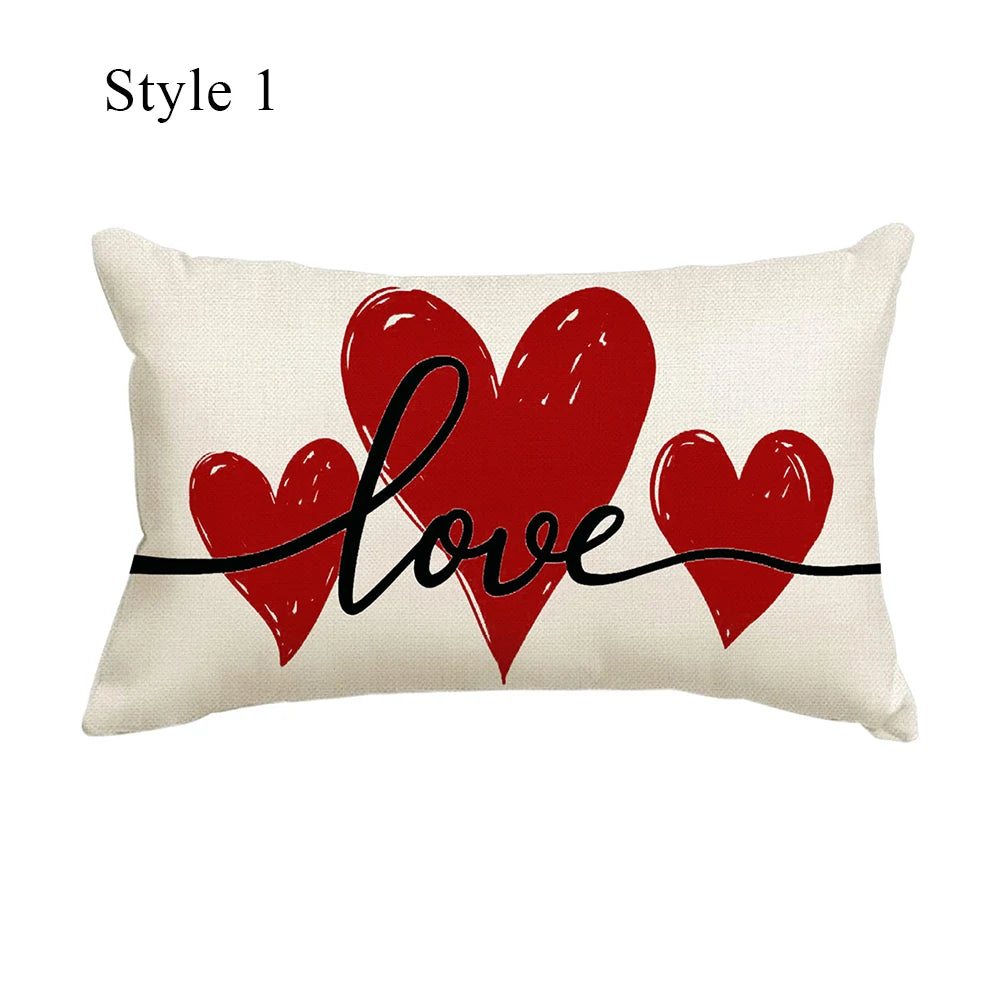 Merry Christmas Decorative Pillow Cover 30x50cm Linen Throw Pillowcase Christmas Cushion Cover Pillowslip For Sofa Home Decor