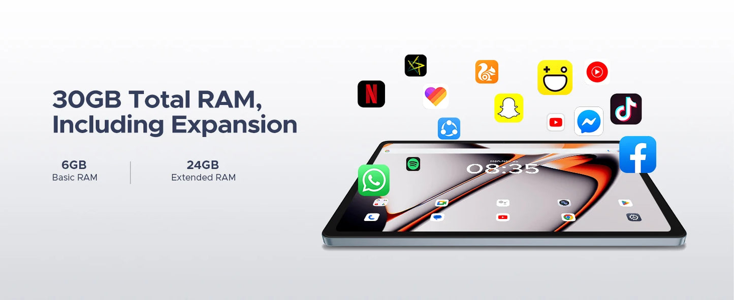 DOOGEE U11 Pro Android Tablet - 6GB RAM 11 Zoll Unisoc T7200