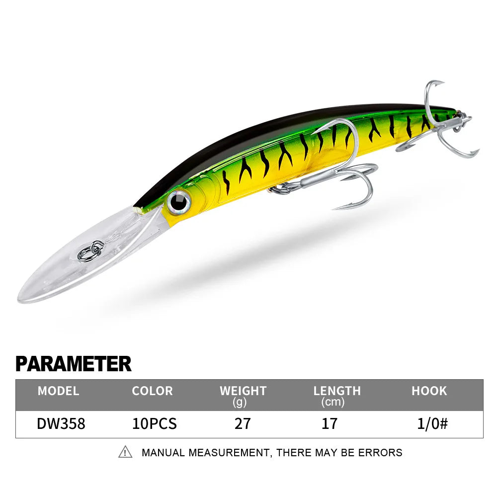 KNCONAN Minnow Köder Tieftaucher - 17cm 27g Kunstköder