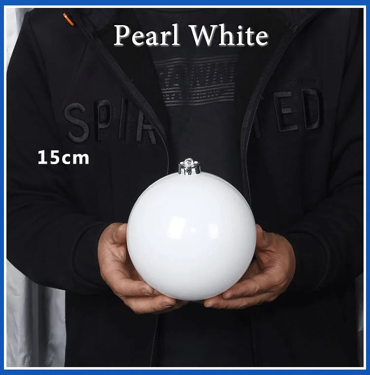 Pearlescent Kugel Glänzende Christbaumkugel - Durchmesser 12-25 cm Kunststoff